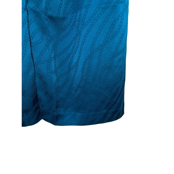 NWT Michael Michael Kors Womens Teal Wide-Leg Silky Pants Size M - Picture 8 of 8